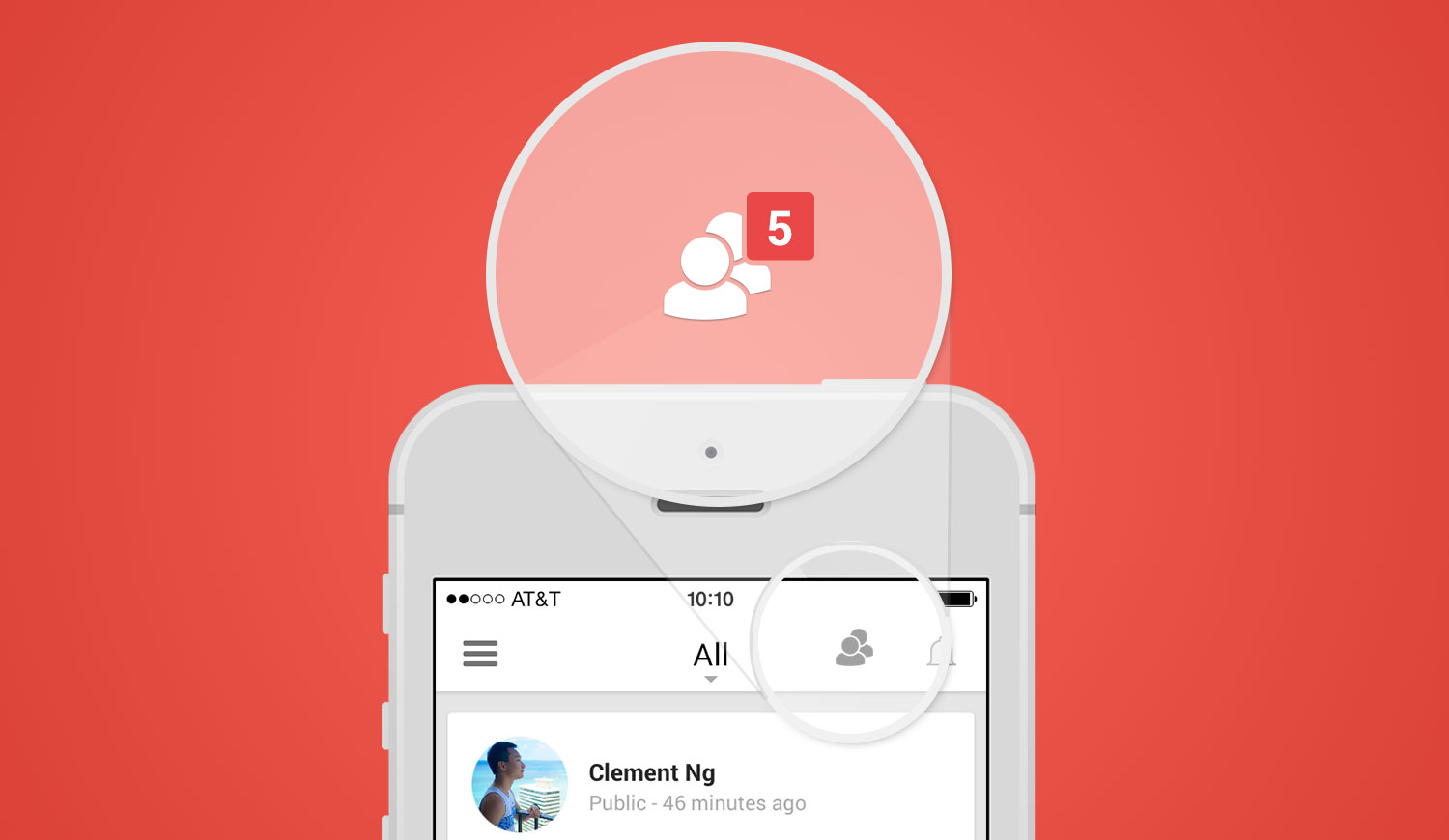 Connecting people on the Google+ platform